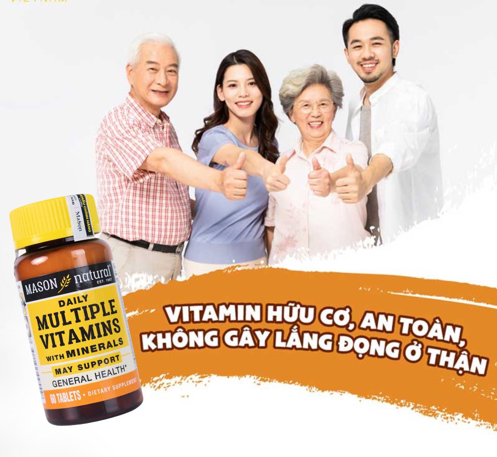 Daily Multiple Vitamins With Minerals – Hỗ trợ sức khỏe tổng quát