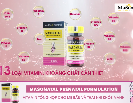 Masonatal Prenatal Formulation - Vitamin tổng hợp cho mẹ bầu và thai nhi khỏe mạnh