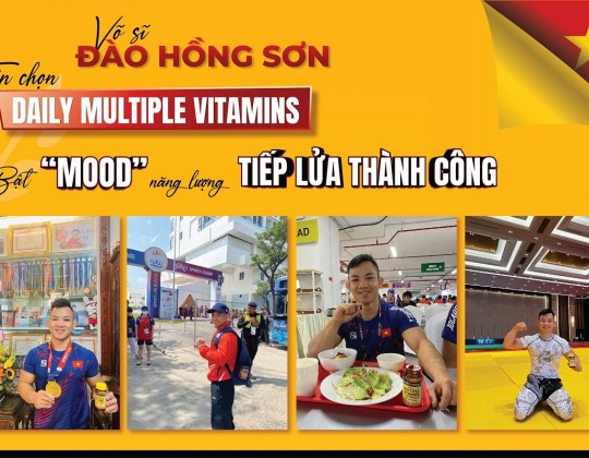 Đào Hồng Sơn và "người bạn đồng hành" Daily Multiple Vitamins With Minerals trên chặng đường bảo vệ tấm HCV tại Seagames 32