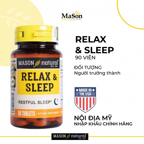 Mason Natural Relax & Sleep – Hỗ trợ cải thiện và nâng cao chất lượng giấc ngủ
