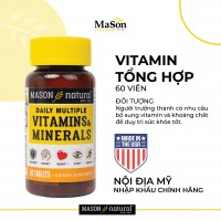 Mason Natural Daily Multiple Vitamins With Minerals - Bổ sung vitamin cho cơ thể