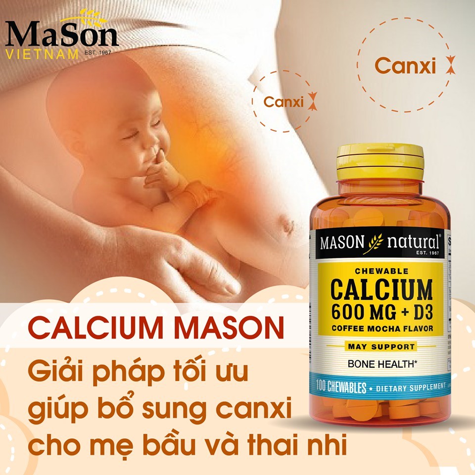 Mason Calcium 600mg + Vitamin D3 