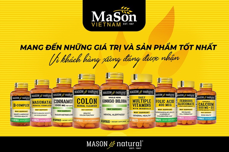 Mason Natural – Thương hiệu Mỹ nội địa với 50 năm lịch sử, có mặt tại 70 quốc gia