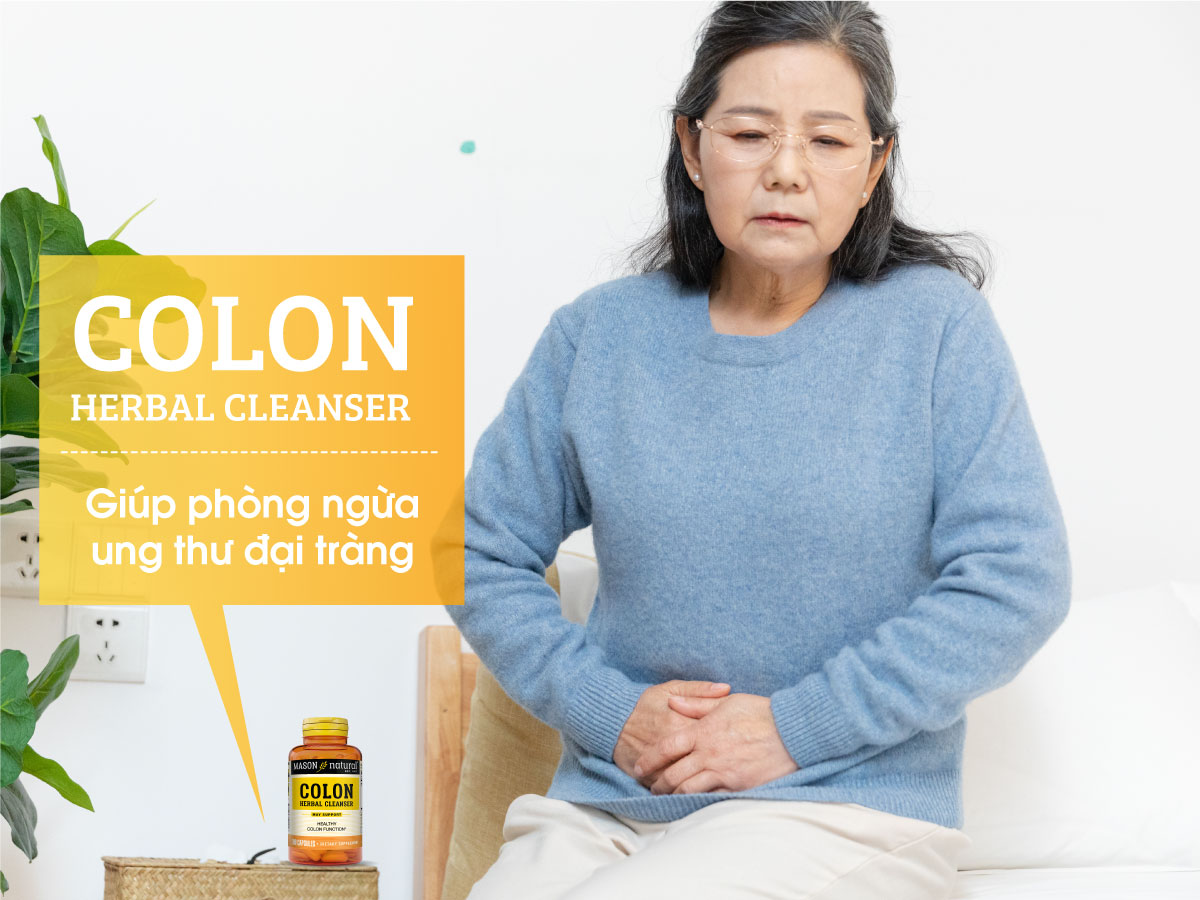 Mason Natural Colon Herbal Cleanser giúp phòng ngừa ung thư đại tràng