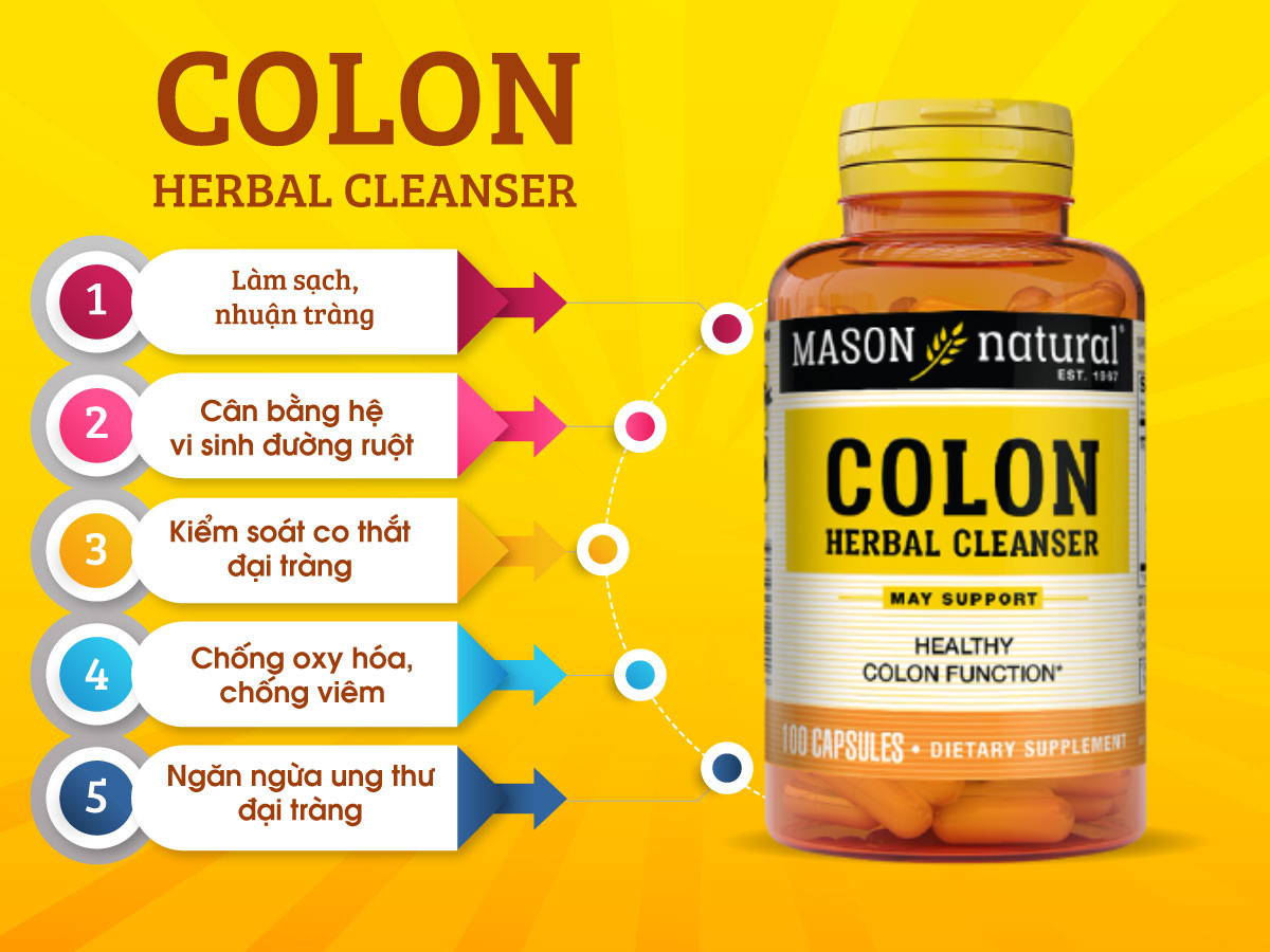Mason Colon sản phẩm hỗ trợ sức khỏe đại tràng