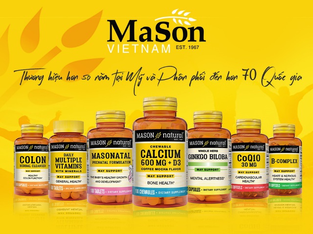 Mason Natural - Thương hiệu hơn có lịch sử hơn 50 năm tại Mỹ