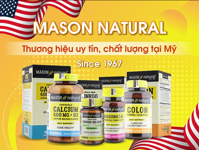 Mason Natural - Thương hiệu uy tín hơn 50 năm tại Mỹ