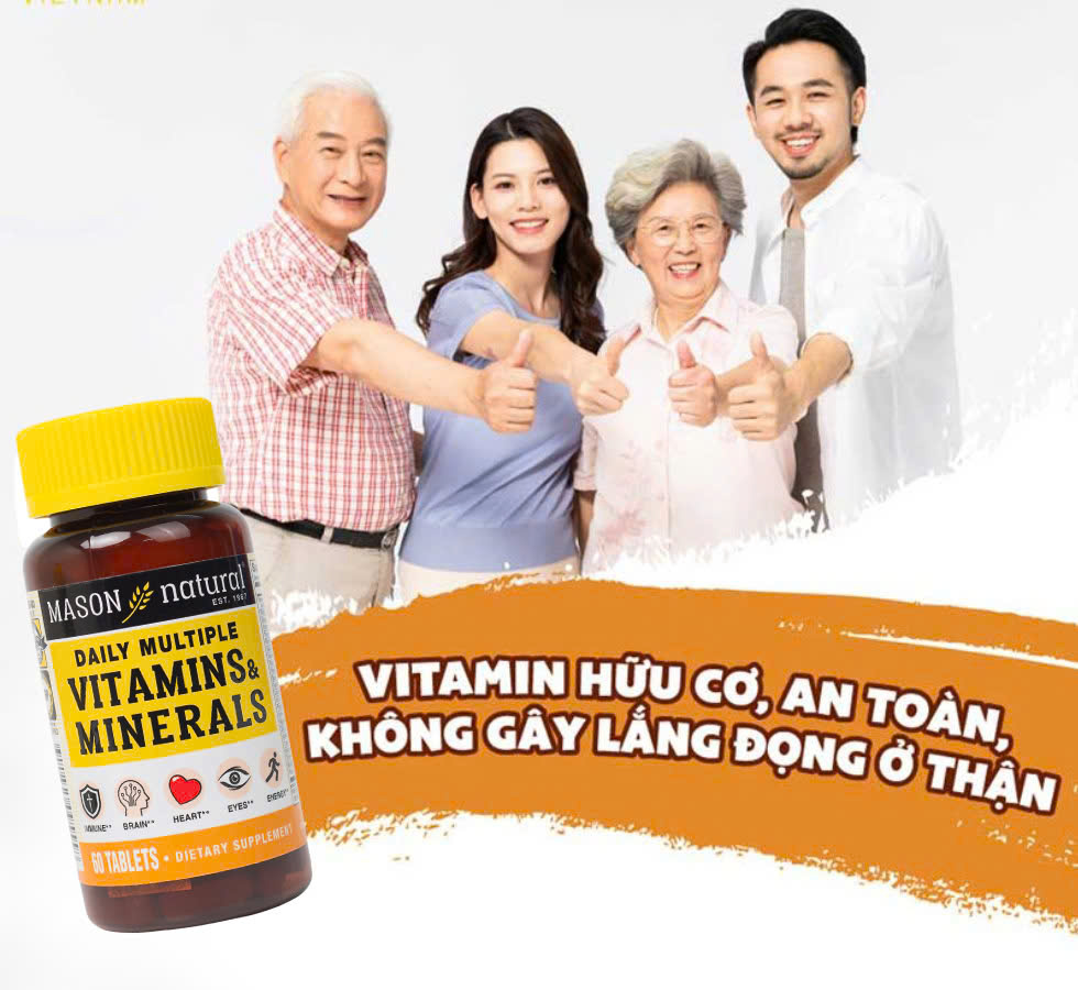 Daily Multiple Vitamins With Minerals – Hỗ trợ sức khỏe tổng quát