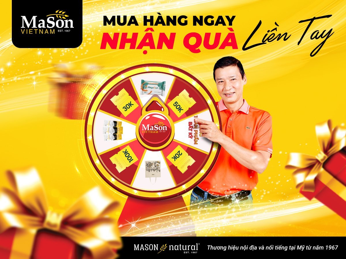 Mason Việt Nam – Tổ chức chương trình “vòng quay may mắn” tri ân khách hàng trên toàn quốc