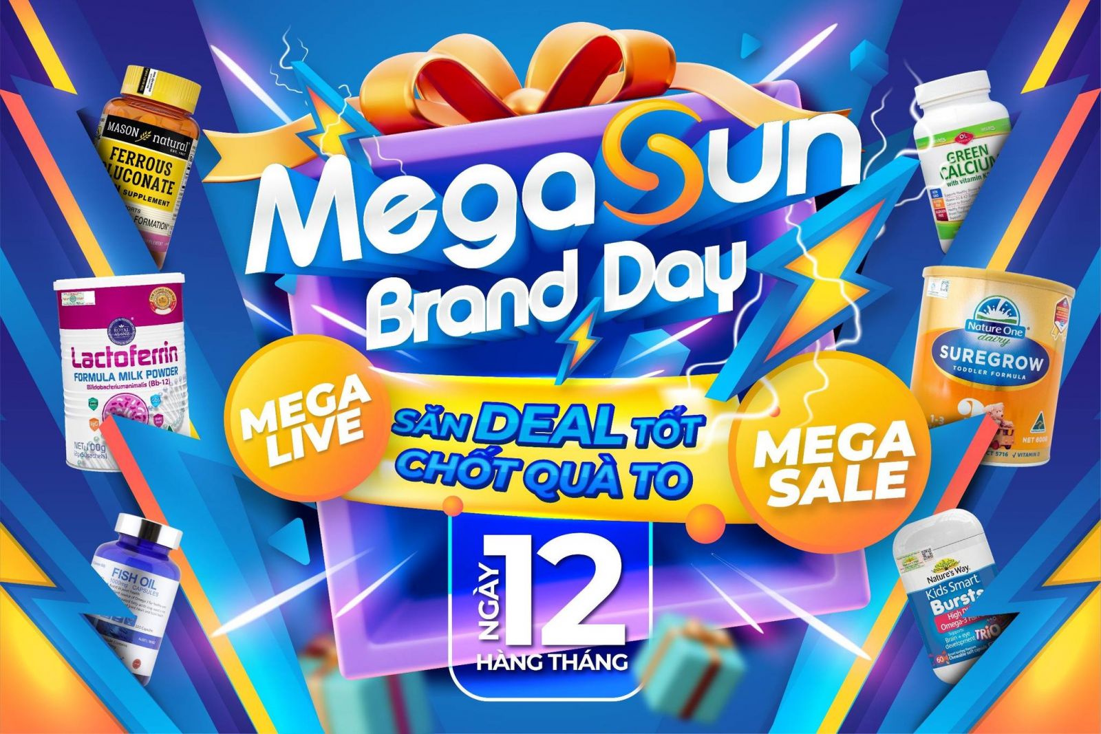 Cùng chờ đón MegaSun Brand Day 12/7: Săn Deal Hot cùng quà sang với Mason Natural nhé!